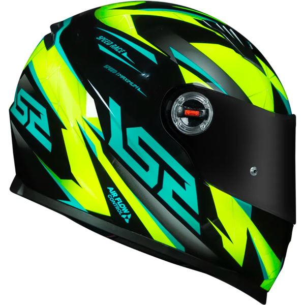 CAPACETE LS2 FF358 DRAZE PRETO/AMARELO/AZUL