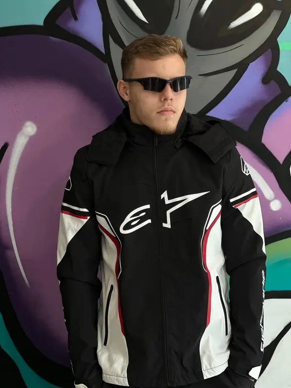 Jaqueta Alpinestars impermeavel Preto/Vermelho